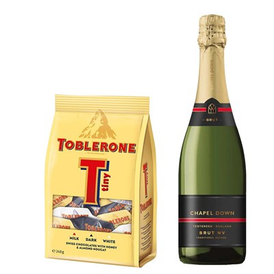 Chapel Down Brut NV With Toblerone Tinys 248g
